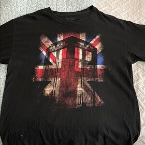Dr. Who Black Graphic T-Shirt